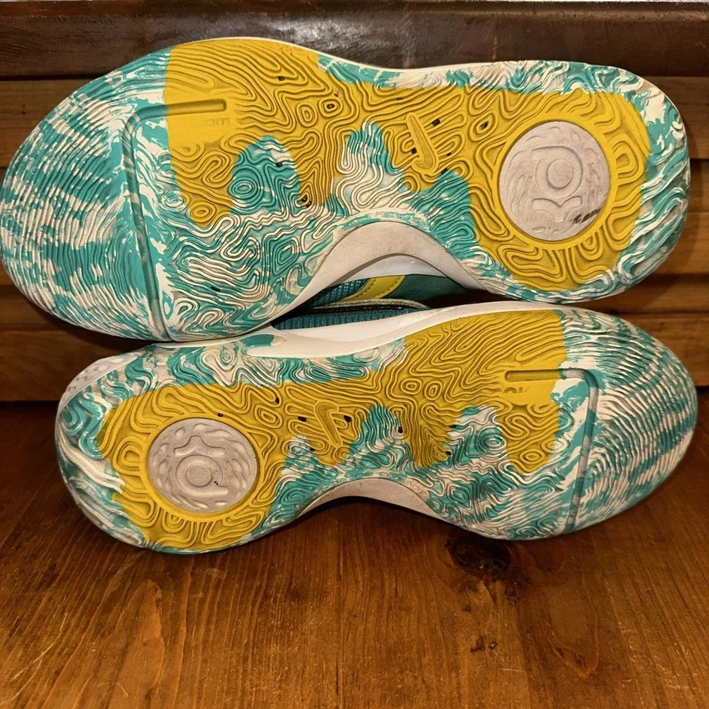 Nike KD Trey 5 X Basketball Shoes Jade/Geode Teal/Sail/Sulfur DD9538-300 Sz 8 M